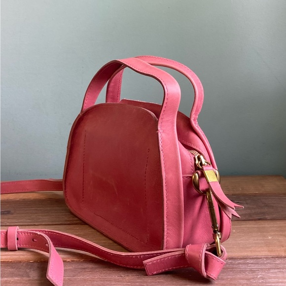 Madewell The Sydney Zip Top Leather Crossbody Bag Vintage Quartz - Picture 3 of 8